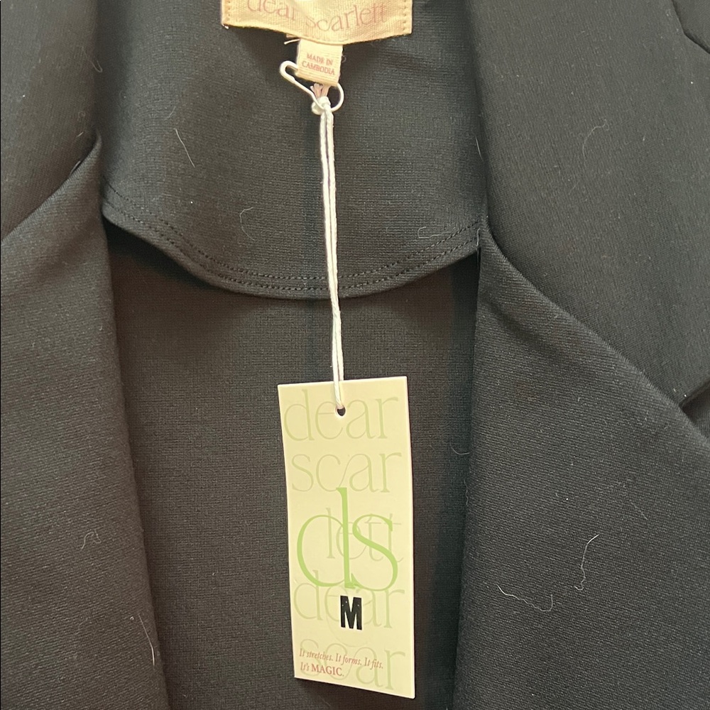 NWT - Elegant Jersey Knit Black Women's Blazer - Picture 5 of 5
